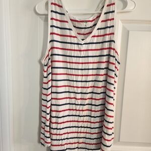Dip Multicolor Striped Tank Top